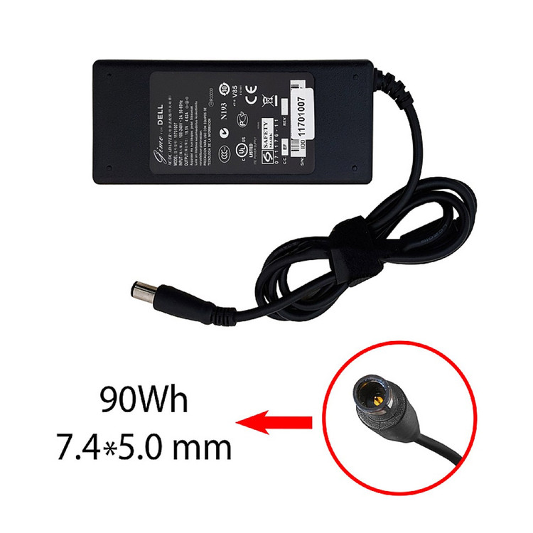 آداپتور لپ تاپ دل 19.5V 4.62A مستطیلی