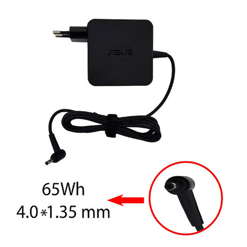 آداپتور لپ تاپ ایسوس 19V 3.42A Gimo Plus مربعی زنبوکی سرفیش بزرگ 4*1.35mm