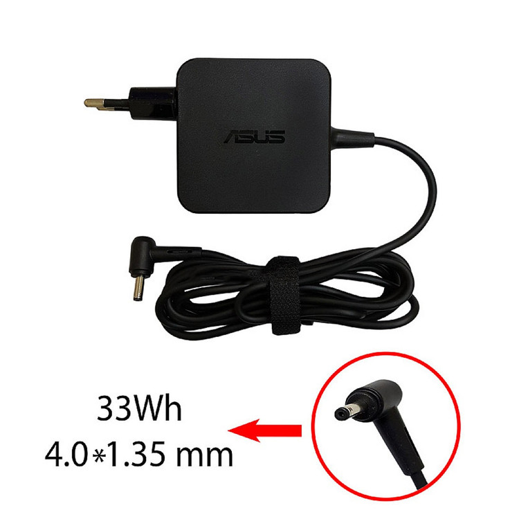 آداپتور لپ تاپ ایسوس 19V 1.75A Gimo Plus زنبوکی سرفیش بزرگ مربعی 4*1.35mm
