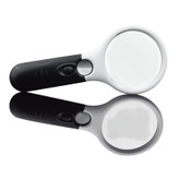 ذره بین دستی چراغ دار (2 ذره بین و 3 چراغ) مدل 6902AB