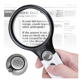 ذره بین دستی چراغ دار (2 ذره بین و 3 چراغ) مدل 6902AB