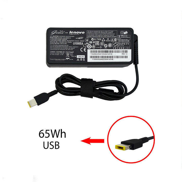 آداپتور لپ تاپ لنوو 20V 3.25A Gimo Plus سر یو اس بی