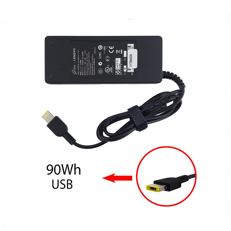 آداپتور لپ تاپ لنوو 20V 4.5A سر یو اس بی