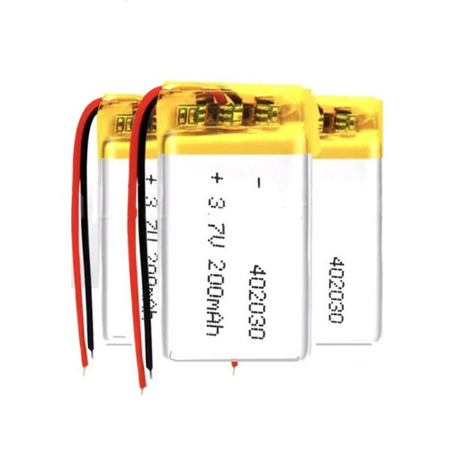 باتری لیتیوم پلیمر ظرفیت 200mAh سایز 402030