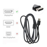 کابل Display Port برند MACHER طول 1.5 متر – کیفیت 4K